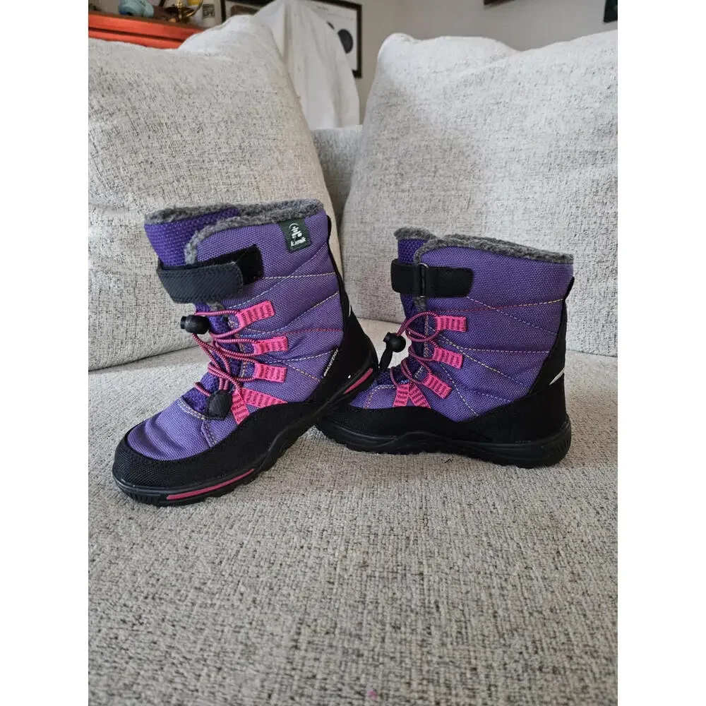 Kamik  Jace (Purple)  Girls Toddler Snow Boots Waterproof Sz 12 - Picture 4 of 8
